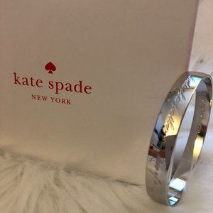 Kate Spade Bridesmaids Idiom Bangle-Silver